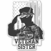退役軍人姉妹 シール (正面)