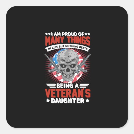 退役軍人娘 スクエアシール (正面)