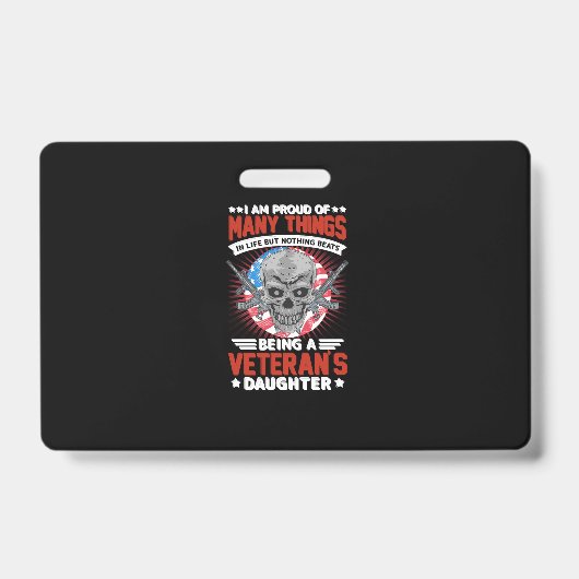 退役軍人娘 バッジ (正面)