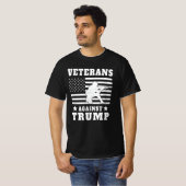 退役軍人対トランプソルジャーusa旗 tシャツ (正面フル)