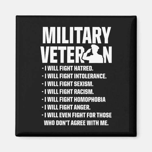 退役軍人対トランプ2020対米選挙戦 マグネット (正面)