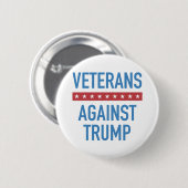 退役軍人対トランプ 缶バッジ (正面&裏面)