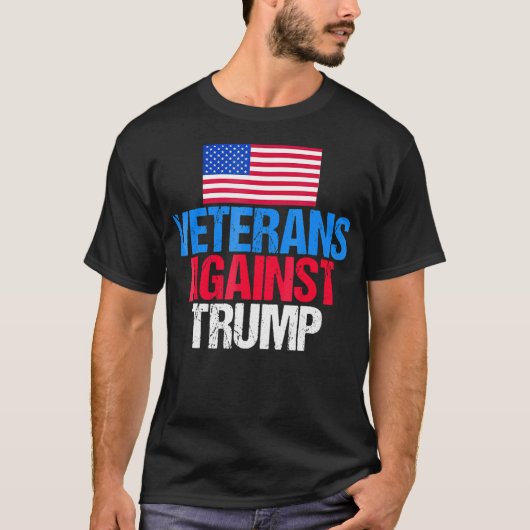 退役軍人対ドナルドトランプ Tシャツ (正面)