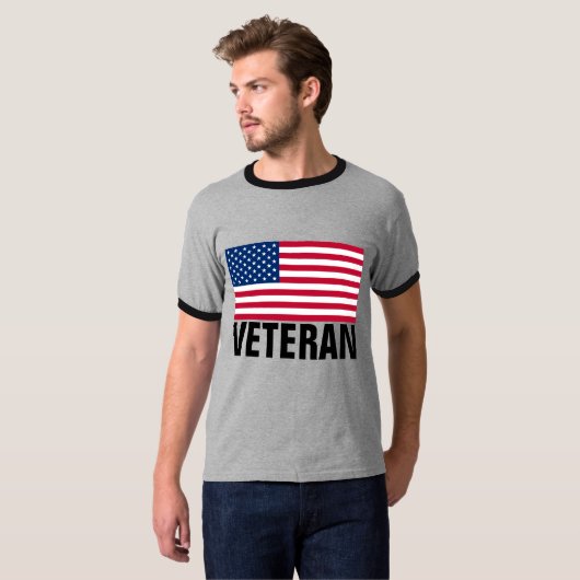 退役軍人愛国的Tシャツティー Tシャツ (正面フル)