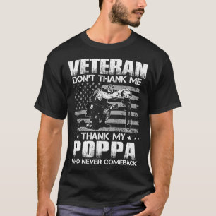 退役軍人感謝していは感謝していNever CoのPOPPA Tシャツ