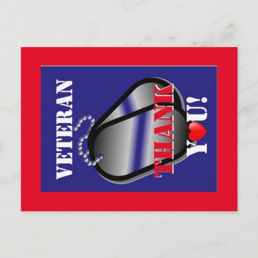 退役軍人感謝はがき ポストカード (正面)