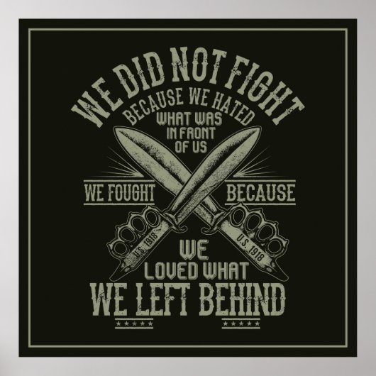 退役軍人戦争ポスター ポスター (正面)