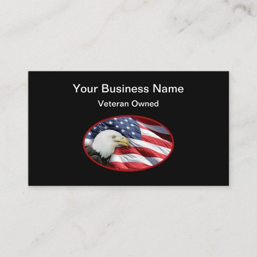 退役軍人所有の小規模名刺 名刺 (正面)