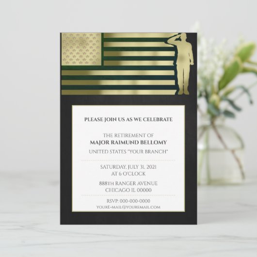退役軍人招待状 招待状 (スタンド正面)