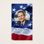 退役軍人旗愛国記念祈りの言葉カード (正面)