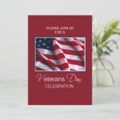 退役軍人日イベント招待状、赤のフラグ、Wh 招待状 (スタンド正面)