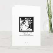 退役軍人日グリーティングカード カード (裏面)