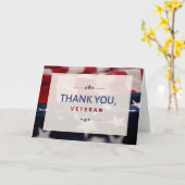 退役軍人日感謝状 カード (黄色い花)