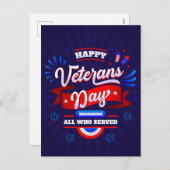 退役軍人日 シーズンポストカード (正面/裏面)