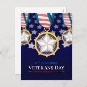 退役軍人日 シーズンポストカード (正面/裏面)