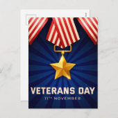 退役軍人日 シーズンポストカード (正面/裏面)