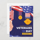 退役軍人日 シーズンポストカード (正面/裏面)