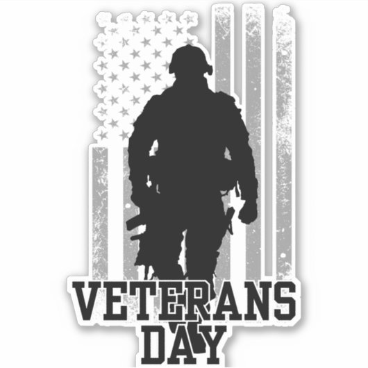 退役軍人日 シール (正面)