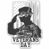 退役軍人日 シール (正面)