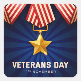 退役軍人日 スクエアシール
