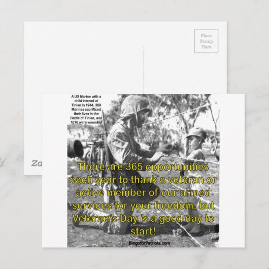 退役軍人日 ポストカード (正面/裏面)