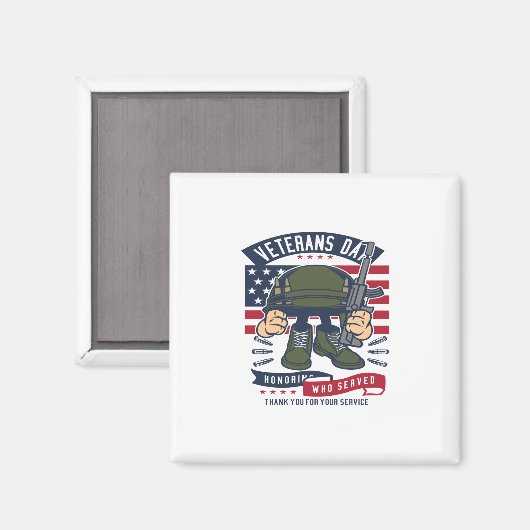 退役軍人日 マグネット (正面/裏面)