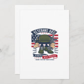 退役軍人日 招待状 (正面/裏面)