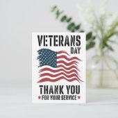 退役軍人日、退役軍人日2025、退役軍人日2026 ポストカード (スタンド正面)