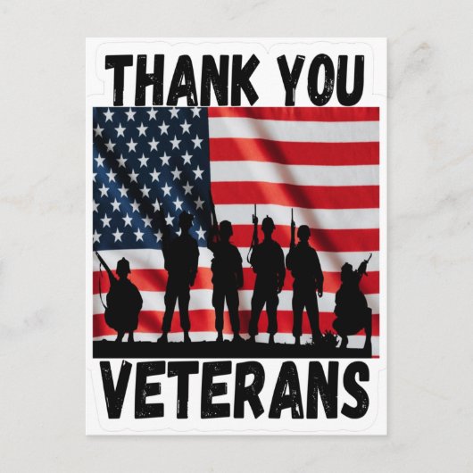 退役軍人日、退役軍人日2025、退役軍人日2026 ポストカード (正面)