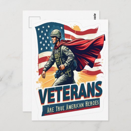 退役軍人日、退役軍人日2025、退役軍人日2026 ポストカード (正面/裏面)