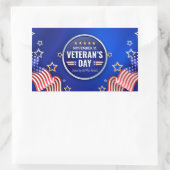 退役軍人日 長方形シール (バッグ)