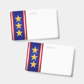 退役軍人星 バッジ (正面＆裏面)