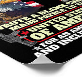 退役軍人書チェック軍隊退役軍人ファミリー ポスター (角)