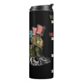 退役軍人父夫パパグランドパファミリーギフト タンブラー (回転左)