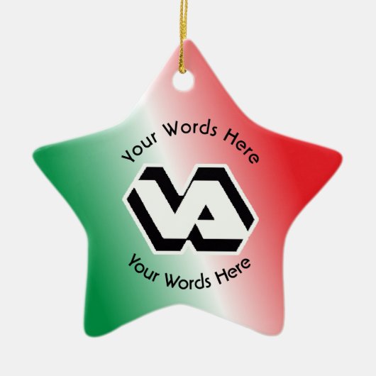 退役軍人省VAロゴ セラミックオーナメント (正面)