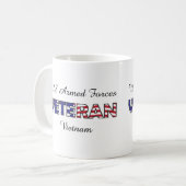 退役軍人米国の武力のベトナムの軍隊は診察します コーヒーマグカップ (正面左)