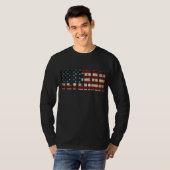 退役軍人米国国旗 Tシャツ (正面フル)