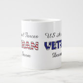 退役軍人米軍軍隊獣医 ジャンボコーヒーマグカップ (正面)