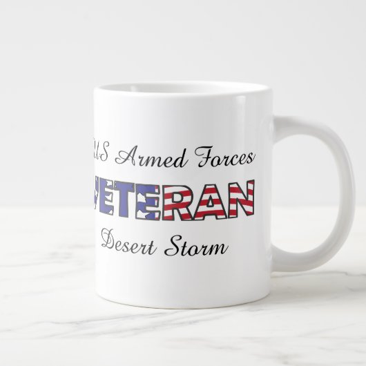 退役軍人米軍軍隊獣医 ジャンボコーヒーマグカップ (右)