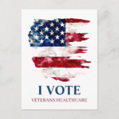 退役軍人給付を守れ 政治ポストカード ポストカード (正面)