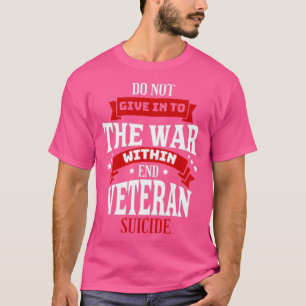 退役軍人自殺認識度22軍隊自殺 Tシャツ