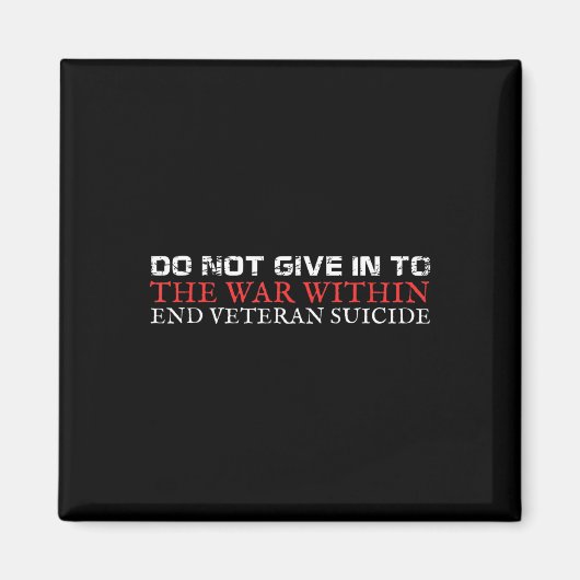 退役軍人自殺認識度 マグネット (正面)