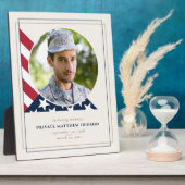 退役軍人記念写真プラーク フォトプラーク (側面)
