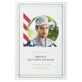 退役軍人記念写真 メタルプリント