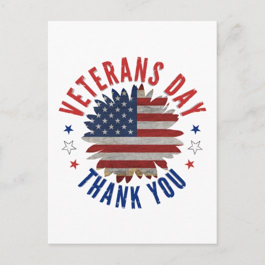 退役軍人記念日ありがとう ポストカード (正面)