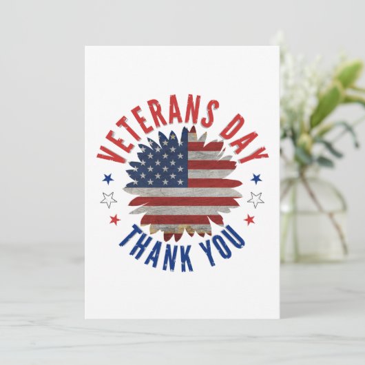 退役軍人記念日ありがとう 招待状 (スタンド正面)