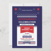 退役軍人記念日チラシテンプレート 招待状 (正面)