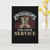 退役軍人記念日 ギフト あなたの奉仕に感謝 カード (黄色い花)