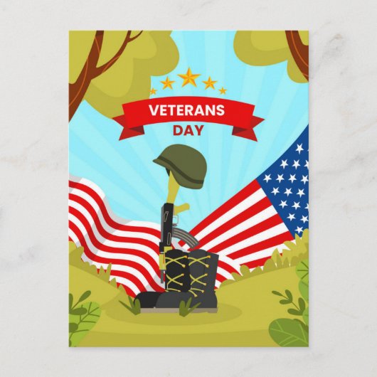 退役軍人記念日 シーズンポストカード (正面)