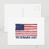 退役軍人記念日 & モールス符号 ポストカード (正面/裏面)